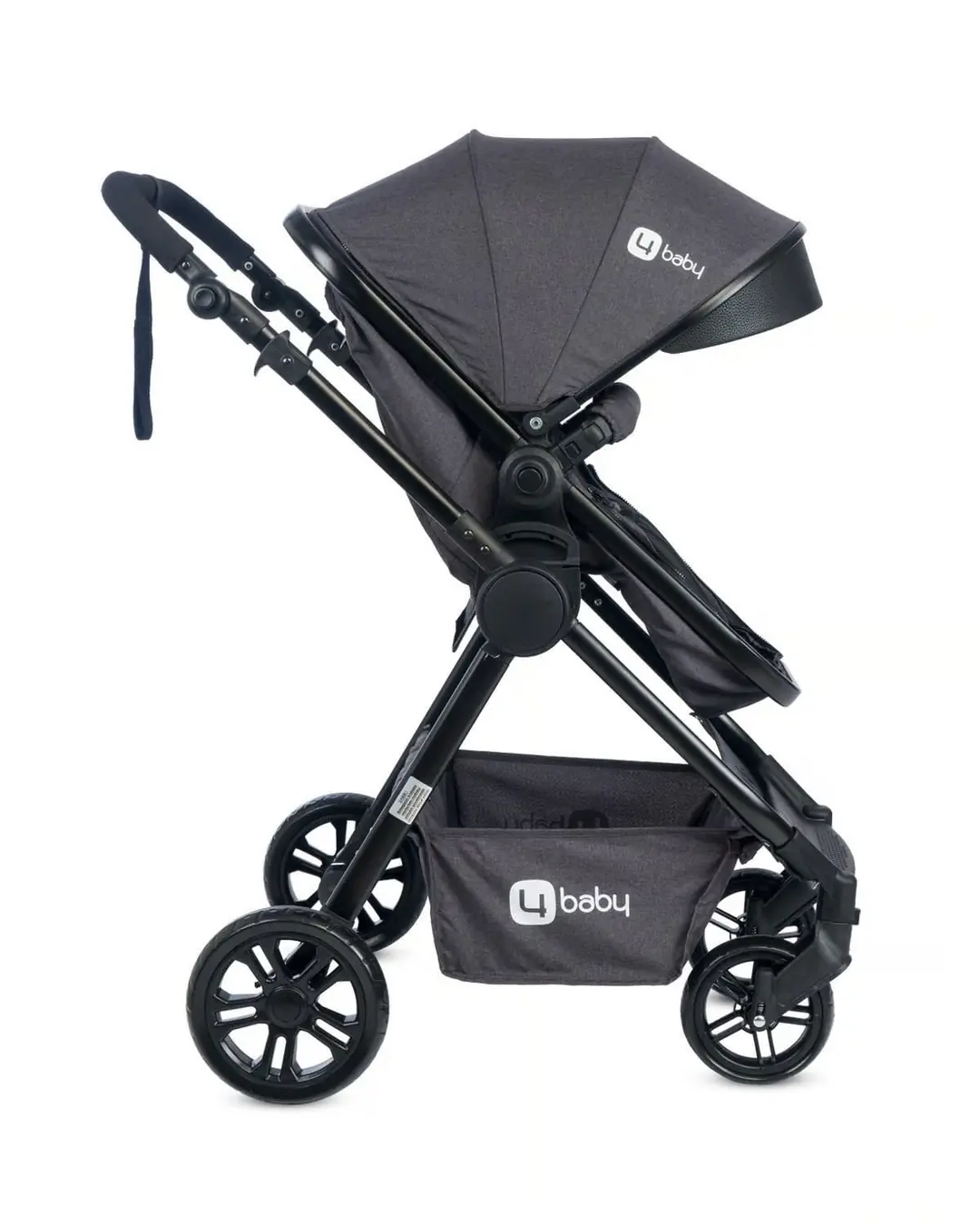 Four Baby Comfort Plus Travel Sistem Pusetli Siyah Antrasit Bebek Arabası 5