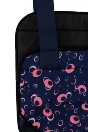 Lacivert Pembe Yuvarlak Desenli Hoppala Salıncak 5