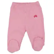 Kız Bebek Fuşya Pembe Kalp Desenli 3'lü Tek Alt Set 4