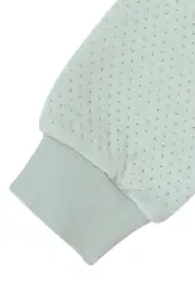 Kız Bebek Su Yeşili Kapitoneli Kapüşonlı Çıtçıtlı Me Nakışlı Hırka 4