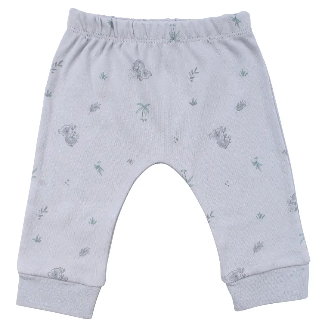 Unisex Gri Koala Desenli Organik Üçlü Pijama Takımı 3