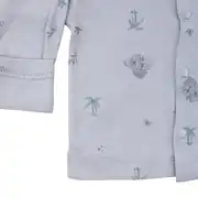 Unisex Gri Koala Desenli Organik Üçlü Pijama Takımı 6