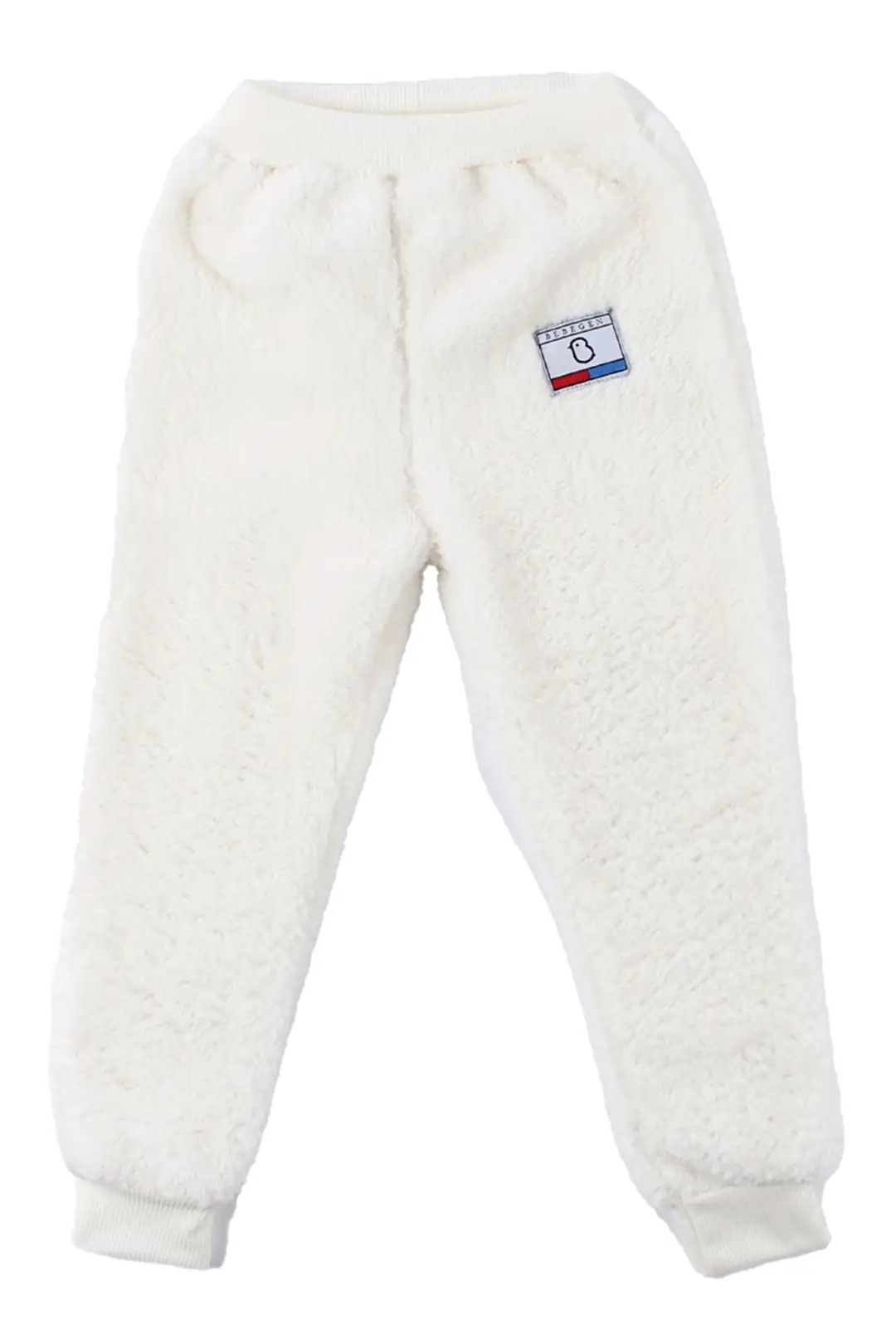 Unisex Ekru Welsoft Peluş Tek Alt 3