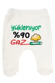 Unisex Ekru Yükleniyor %90 Gaz Baskılı Patikli Tek Alt 1