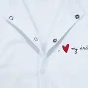 Unisex Daddy Yazılı Beyaz Patikli Tulum 5