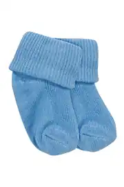 Unisex Beyaz Mavi Kiremit 3'lü Çorap Set 0-6 Ay 3