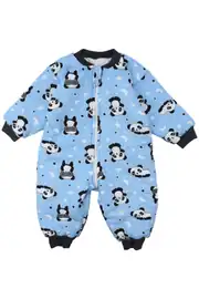 Erkek Çocuk Mavi Panda Yıldız Desenli Uyku Tulumu 2.5 TOG 1