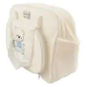 Unisex Ekru Krem Mavi Ayıcıklı Good Night Fitilli Bakım Çantası 2