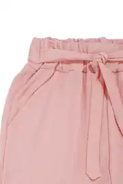 Kız Çocuk Somon Kolları Fırfırlı Çicek Nakışlı Bürümcük 2 li Takım 7