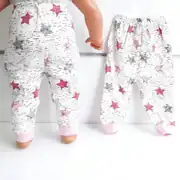 Yıldızlı Pembe Tek Alt Bebek Penye Pijama 2
