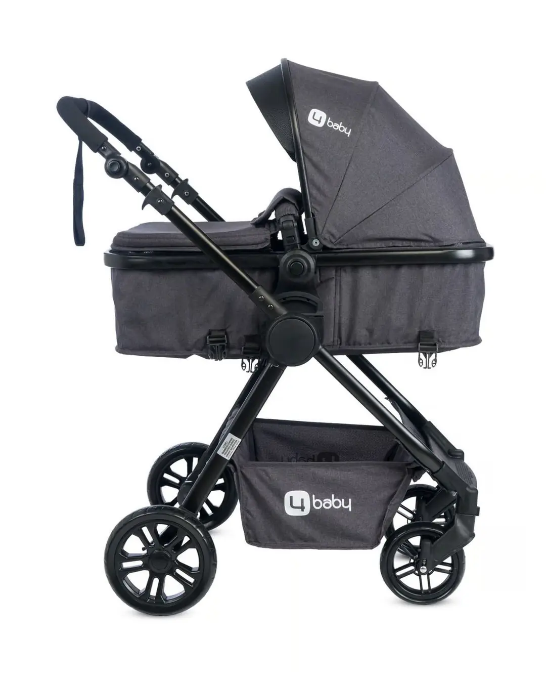 Four Baby Comfort Plus Travel Sistem Pusetli Siyah Antrasit Bebek Arabası 6