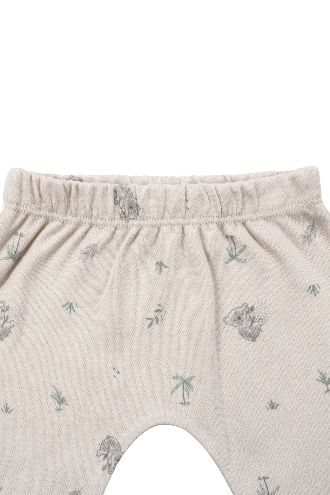 Unisex Bej Koala Desenli Organik Üçlü Pijama Takımı 7