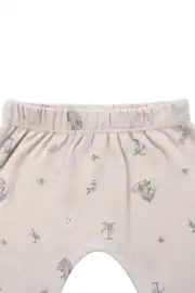 Unisex Bej Koala Desenli Organik Üçlü Pijama Takımı 7