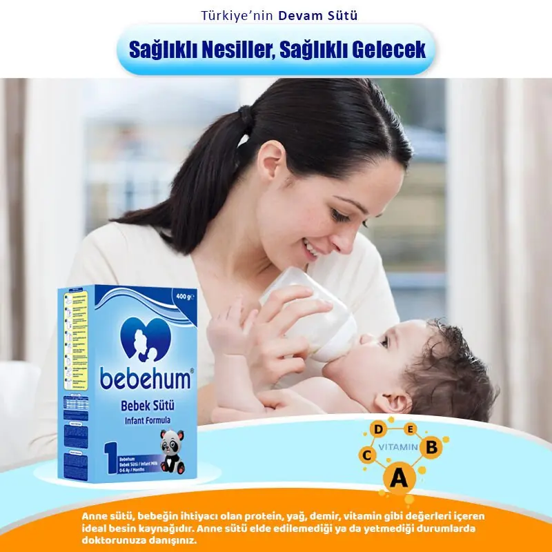 Bebehum 1 Numara Bebek Sütü 0-6 Ay 400 gr x 10 Adet 3