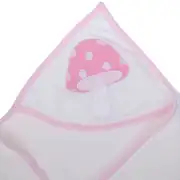 Kız Bebek Pembe Mantar Desenli Havlu Lif Set 2