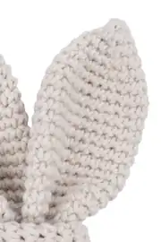 Unisex Bej Tavşan Kulak Amigurumi Diş Kaşıyıcı Amigurumi Oyuncak 2