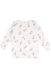 Unisex Ekru Ördek Baskılı Pijama Takımı 2