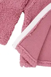 Kız Çocuk Pembe Welsoft Hırkalı Ekru Badili Üçlü Lüks Takım 7