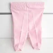 Sade Pembe Tek Alt Bebek Penye Pantolon 4