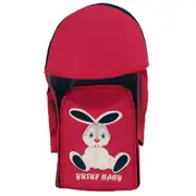 Unisex Kırmızı Laci Tavşan Bebek Taşıma Portbebe Anakucağı 2