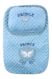 Erkek Bebek Mavi Prince Nakışlı Nohut Alt Açma 70x40 1