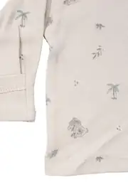 Unisex Bej Koala Desenli Organik Üçlü Pijama Takımı 6
