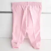 Sade Pembe Tek Alt Bebek Penye Pantolon 3