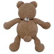Amigurumi Kahve Gözlüklü Ayıcık Gece Lambası Pilli Aksesuar Oyuncak 3