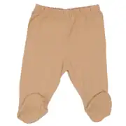 Unisex Kahve Bej Yaprak Desenli 3'lü Tek Alt Set 3