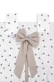 Unisex Ekru Bej Karahindiba Desenli Fiyonklu Puset Örtüsü 2
