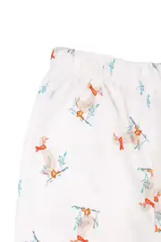 Unisex Ekru Ördek Baskılı Pijama Takımı 5