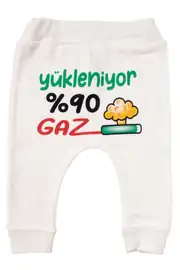 Unisex Ekru Yükleniyor %90 Gaz Baskılı Manşetli Tek Alt 2